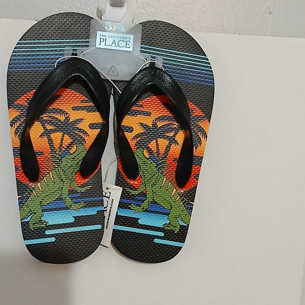THE CHILDREN'S PLACE BOYS FLIP FLOPS SIZE 3-4